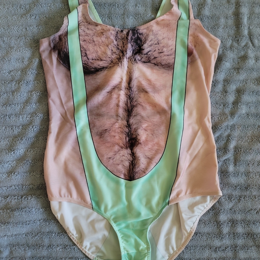 Men's Novelty Swim Hybrid - Beige and Green